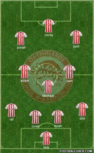 Olympiakos SF Piraeus Formation 2016