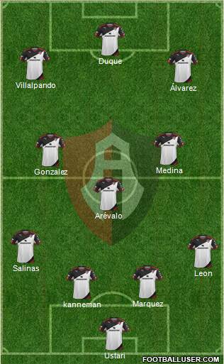 Club Deportivo Atlas Formation 2016