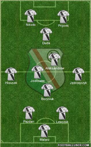 Legia Warszawa Formation 2016