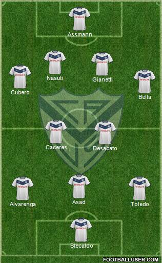 Vélez Sarsfield Formation 2016