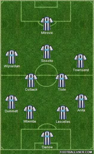 Newcastle United Formation 2016