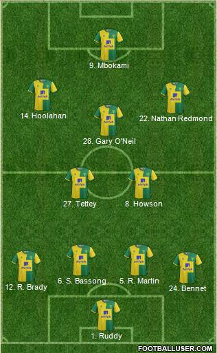 Norwich City Formation 2016