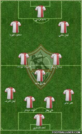 Zamalek Sporting Club Formation 2016