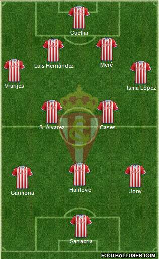 Real Sporting S.A.D. Formation 2016