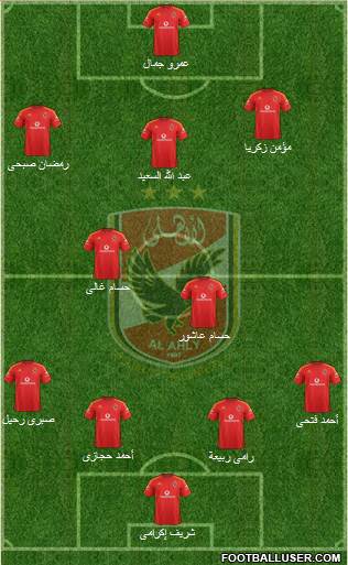 Al-Ahly Sporting Club Formation 2016