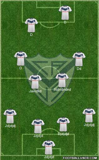 Vélez Sarsfield Formation 2016