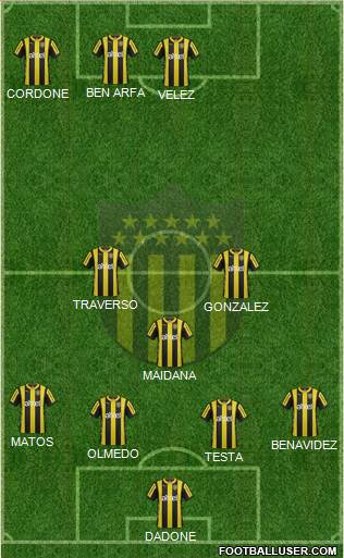 Club Atlético Peñarol Formation 2016