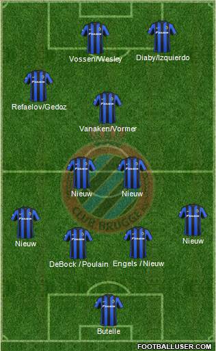 Club Brugge KV Formation 2016