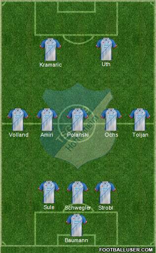 TSG 1899 Hoffenheim Formation 2016