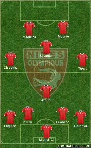 Nîmes Olympique Formation 2016