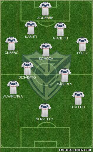 Vélez Sarsfield Formation 2016