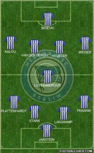 Hertha BSC Berlin Formation 2016