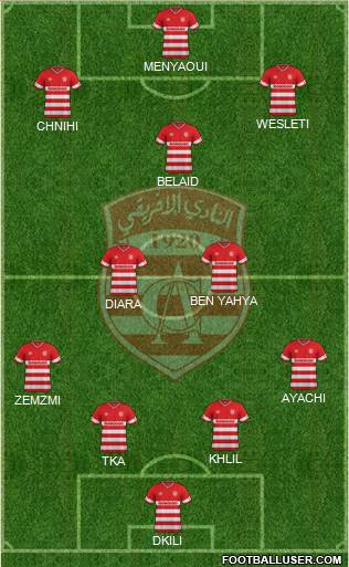 Club Africain Tunis Formation 2016