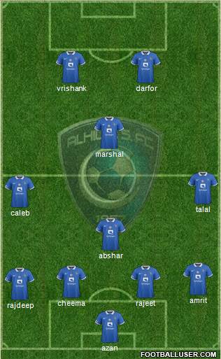 Al-Hilal (KSA) Formation 2016