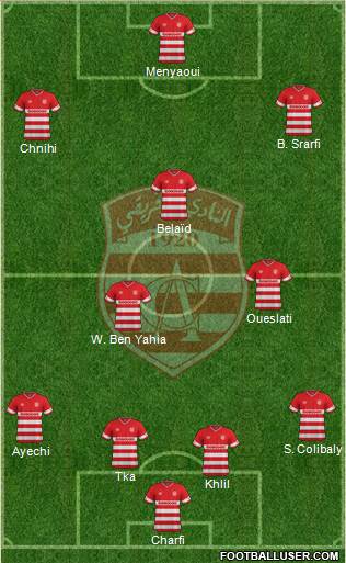 Club Africain Tunis Formation 2016