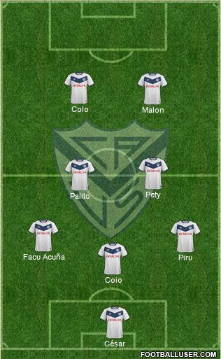 Vélez Sarsfield Formation 2016