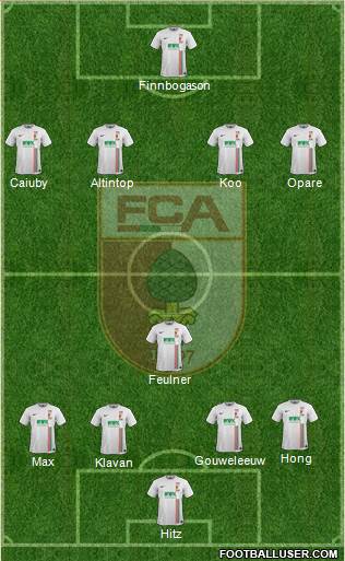 FC Augsburg Formation 2016