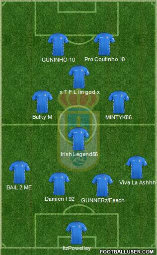 Real Oviedo S.A.D. Formation 2016