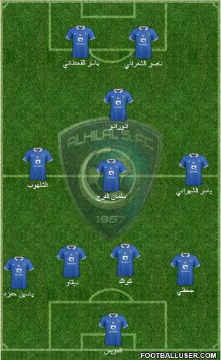 Al-Hilal (KSA) Formation 2016