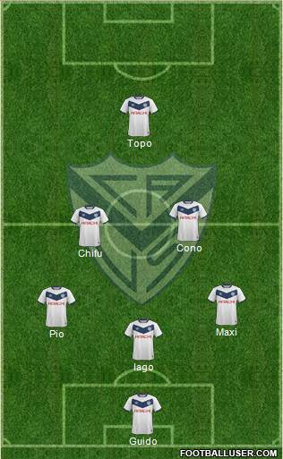 Vélez Sarsfield Formation 2016