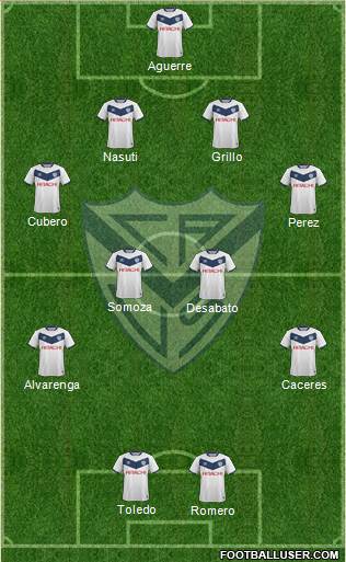 Vélez Sarsfield Formation 2016