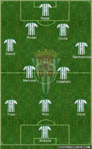 Córdoba C.F., S.A.D. Formation 2016