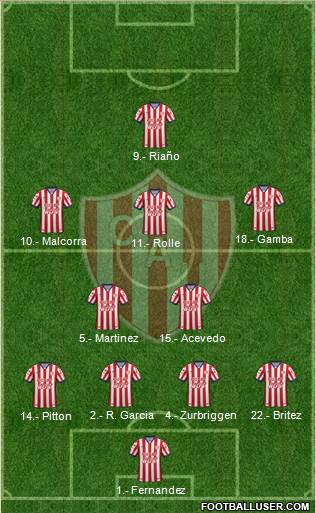 Unión de Santa Fe Formation 2016