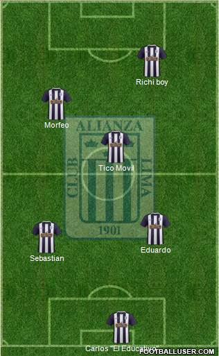 C Alianza Lima Formation 2016