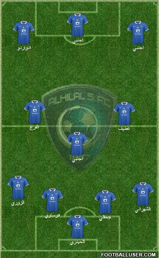 Al-Hilal (KSA) Formation 2016