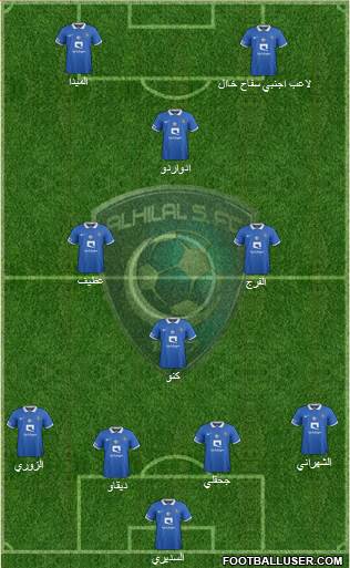 Al-Hilal (KSA) Formation 2016