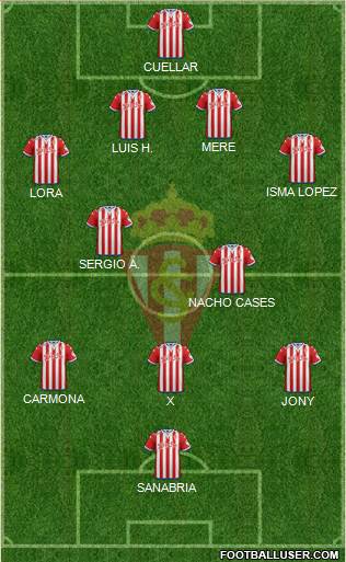 Real Sporting S.A.D. Formation 2016