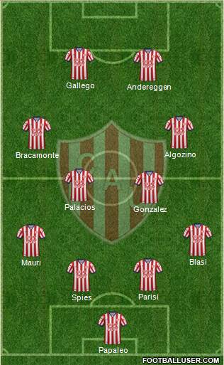 Unión de Santa Fe Formation 2016