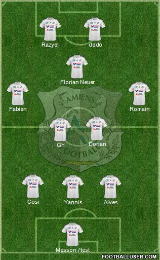 Amiens Sporting Club Football Formation 2016