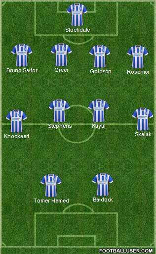 Brighton and Hove Albion Formation 2016