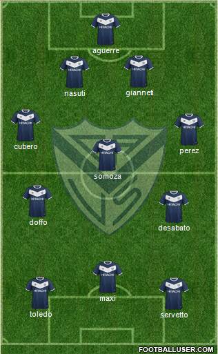 Vélez Sarsfield Formation 2016