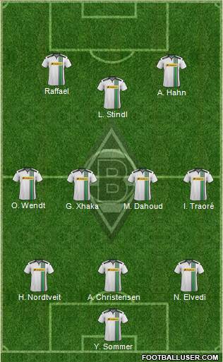 Borussia Mönchengladbach Formation 2016