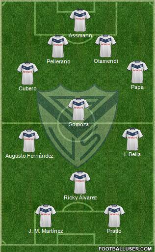 Vélez Sarsfield Formation 2016