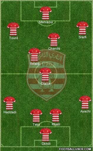 Club Africain Tunis Formation 2016