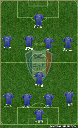 Suwon Samsung Blue Wings Formation 2016