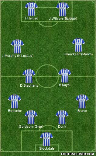 Brighton and Hove Albion Formation 2016