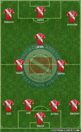 Argentinos Juniors Formation 2016