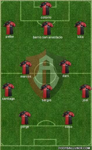 Club Deportivo Atlas Formation 2016