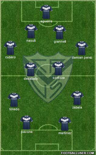 Vélez Sarsfield Formation 2016