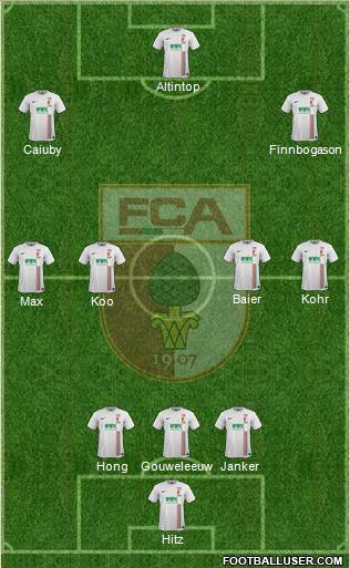 FC Augsburg Formation 2016