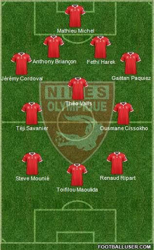 Nîmes Olympique Formation 2016