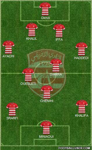 Club Africain Tunis Formation 2016