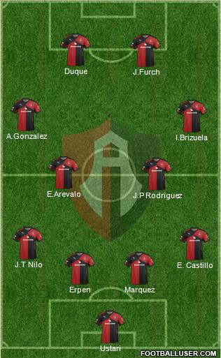 Club Deportivo Atlas Formation 2016