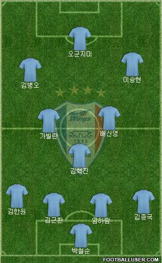 Suwon Samsung Blue Wings Formation 2016