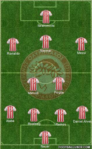 Olympiakos SF Piraeus Formation 2016