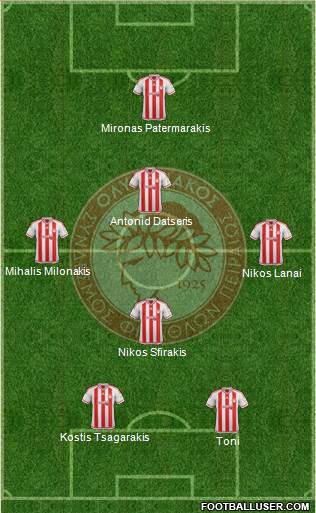 Olympiakos SF Piraeus Formation 2016